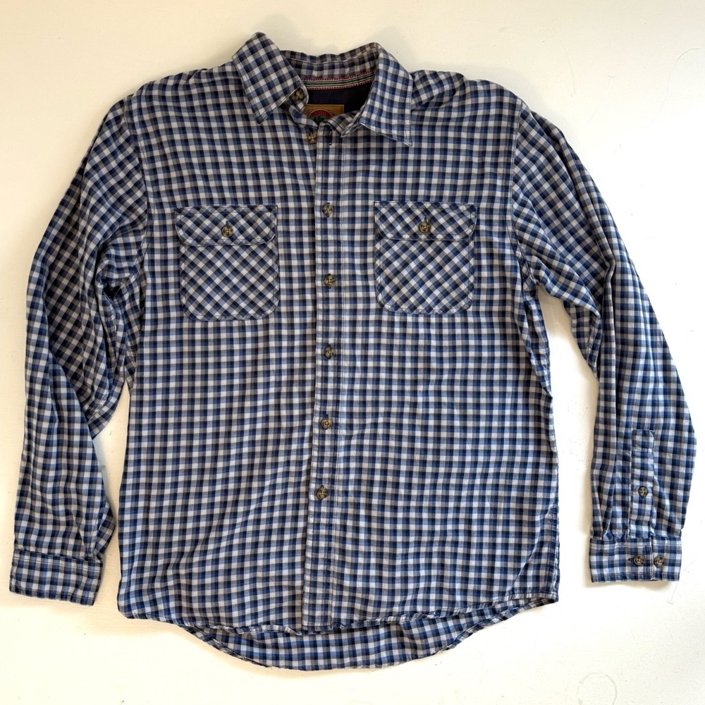 Boston Traders Blue Retro Button Down Shirt